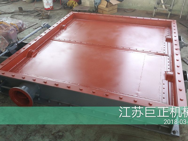 方形擋板門（寬9m）完工，準備發貨