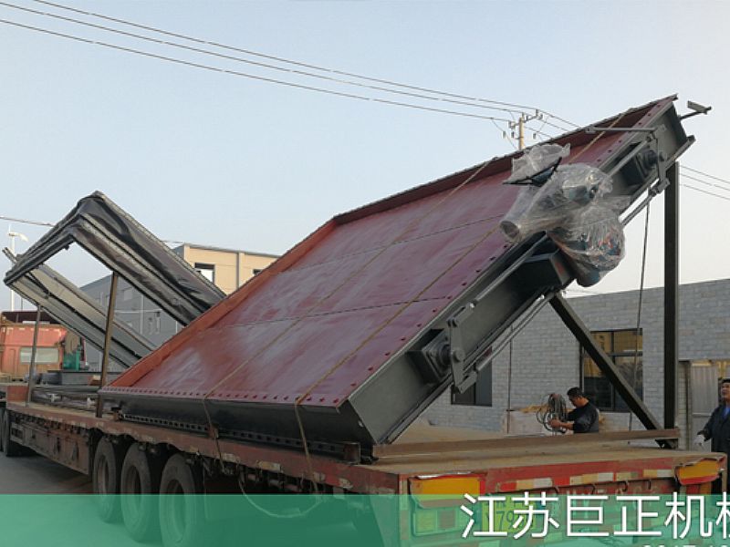 巨正機械公司擋板門，裝車發(fā)貨了